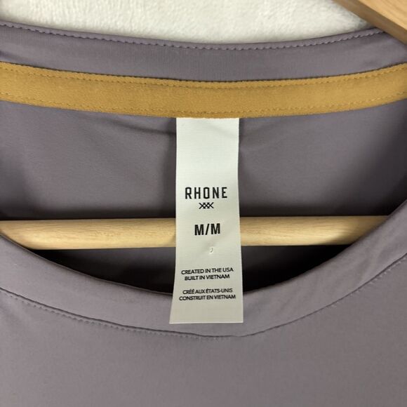 Rhone Extra Mile Short Sleeve Athletic UPF 50+ Tee Size Medium Gray Stone NWT - Picture 2 of 6